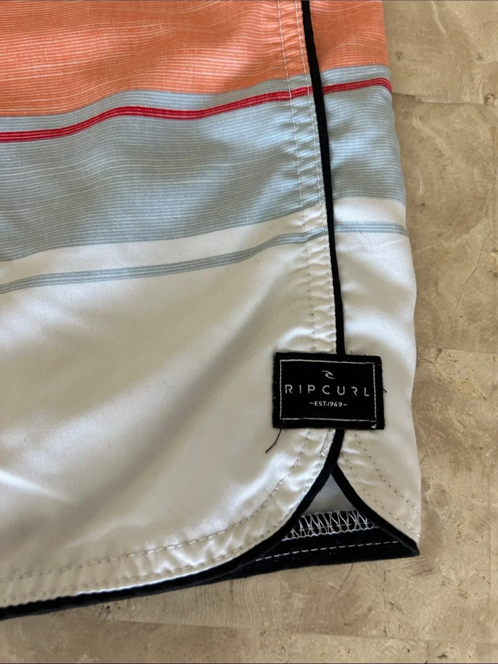 RIP CURL Statepark Mens Boardshorts (surf craft) Multicolor Stripes Size 34